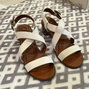White sandals